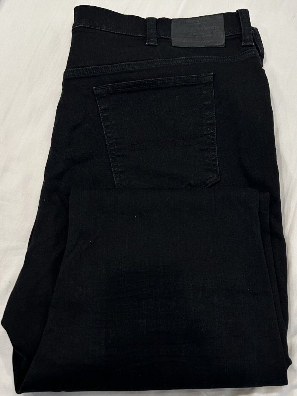 Lucky Brand Black Denim Jeans Embroidered Back Pocket